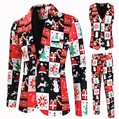 preiswerte Weihnachtsparty-Kleid-Weihnachtsmann Austattungen Partykostüm Weihnachtsanzüge Herren Weihnachten Heiligabend Anzüge Weihnachten Erwachsene Party Weihnachten Mantel Weste Hosen