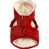 tanie Płaszcze-Psy Koty Płaszcz Kurtka Moda Impreza Zima Ciepłe Oddychający Miękka Zmywalny Wygodny Święta Halloween Na zewnątrz Codzienne Ubranka dla psów for Bichon frise Szpic miniaturowy szczeniaków i młodych