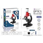 baratos Brinquedos Educativos-brinquedos de microscópio de alta definição e alta potência para experimentos de ciências biológicas de ensino médio e primário, quebra-cabeças portáteis para crianças, presentes científicos e