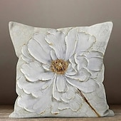 billige blomster- og plantestil-blå blomst dobbel side putetrekk 1 stk myk dekorativ firkantet putetrekk putevar for soverom stue sofa sofa stol