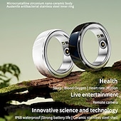 levne Chytré hodinky-Chytré hodinky 0.2 inch Chytré náramky Bluetooth Měřič spánku Monitor srdečního tepu Krevní tlak Krevní kyslík Kompatibilní s IP68 Monitor srdečního tepu