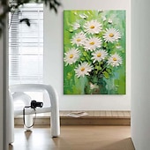 abordables Peintures fleurs/botaniques-palette peinte à la main kinfe peinture à l&#039;huile florale art mural fait à la main grandes fleurs peinture art mural original abstrait arbre peinture sur toile abstraite moderne coloré peinture décor