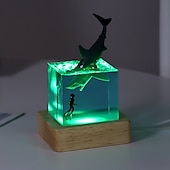 levne Stolní lampy-mořská pryskyřice velryba keporkak 5 cm/2 palce kostka ornament svítící mini noční světlo narozeninový dárek k vánocům