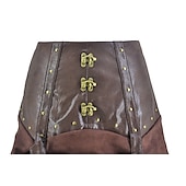 olcso Alsók-Retró Punk és gótika Középkori Szoknya Ren Faire Gót lány Fodros Női Kalóz Fantasy Steampunk Álarcos mulatság Alkalmi / Napi Felnőttek Szoknyák