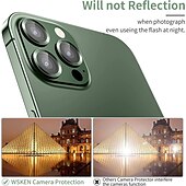 رخيصةأون واقيات شاشات أيفون-3 مجموعات 2 مجموعات كاميرا عدسة حامي من أجل Apple ايفون 16 iPhone 15 Pro Max 14 Plus 13 12 11 Pro Max سبائك التيتانيوم 9Hقسوة (HD) دقة عالية انفجار برهان مقاومة الحك