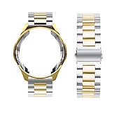 cheap Samsung Watch Bands-Watch Band for Samsung Galaxy Watch 6 5 4 40/44mm Watch 6 Classic 43/47mm Watch 5 Pro 45mm Watch 4 Classic 42/46mm 3 41mm Stainless Steel Replacement  Strap with Case Sport Band Wristband