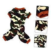 halpa Pyjama-Koirat Kissat Yöpuvut Muoti Vapaa-aika Talvi Lämmin Hengittävä Pehmeä Pestävä Mukava ulko- Rento / arki Koiran vaatteet for Bichon Frise Pomeranian Pienelle lemmikille papillon Small