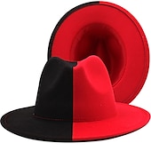 olcso photobooth kellékek-széles karimájú fedora napkalap divat jazz sapka panama sapka férfiaknak női ünnepnapi szuper lábtál vasárnapi buli
