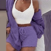 economico Pigiami Kigurumi-Per adulto Tinta unica Pigiami e camicie da notte Pigiama a pagliaccetto Pigiama Kigurumi Casuale / sportivo Per Per donna cartone animato