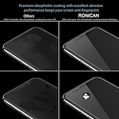 olcso iPhone-képernyővédők-5 db Képernyővédő fólia Kompatibilitás Apple iPhone 16 iPhone 15 Pro Max 14 Plus 13 12 11 Pro Max Edzett üveg 9H erősség Anti-ujjlenyomat Nagyfelbontású (HD) Robbanásbiztos 3D Touch kompatibilis