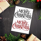 cheap Wall Stencils-1pc Merry Christmas Metal Cutting Dies For Card Making Happy New Year Decoration Embossing Stencils Die Cuts DIY Scrapbooking Supplies