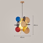 economico Luci a sospensione-lampada a sospensione lampadario in metallo a testa singola in legno massello apparecchi di illuminazione in stile creativo nordico camera per bambini lampada a sospensione per caffè 110-240v