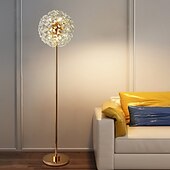 cheap LED Floor Lamp-Modern Floor Lamp Indoor Elegant Floor Lamp Modern Living Room Bedroom Crystal Standing Lamp Creative Personality Floor Lamp Tall Lamp for Bedroom 110-240V