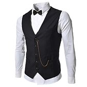 levne oblečení-Retro Řvoucí 20s 20. léta 20. století Úbory Kamizelka Velký Gatsby Gentleman Maškarní kostým Pánské předvečer Všech svatých Karneval Nový rok Karneval Večírek Plesová maškaráda Dospělé Nákrčník Vesta