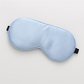 baratos Acessórios de cama-Máscara de olho de seda pura natural 100% real com alça ajustável para dormir, cobertura de sombra de sono de seda amoreira dupla face, bloqueia a luz e reduz os olhos inchados