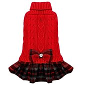 ieftine Pulovere-Câini Pisici Rochii Drăguţ Casual Iarnă Cald Respirabil Απαλό Lavabil Comfortabil În aer liber Casul / Zilnic Îmbrăcăminte pentru câini for Bichon Frise Pomeran un Animalut Fluture Small