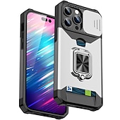 levne Pouzdra pro iPhone-telefon Carcasă Pro iPhone 15 Pro Max Plus iPhone 14 13 12 11 Pro Max Mini SE X XR XS Max 8 7 Plus Zadní kryt Držák na prsteny Slot pro kartu Nárazuvzdorné TPU PC
