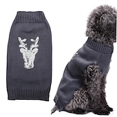 preiswerte Pullover-Hund Katze Pullover Jumper Party Lässig Winter Atmungsaktiv Weich Waschbar Bequem Weihnachten Outdoor Alltagstauglich Hundebekleidung for Bichon Frise Zwergspitz Baby Haustier Papillon Klein
