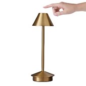 abordables Lampes de table-Lampe de table rechargeable led tactile veilleuse de bureau lampe de lecture sans fil pour restaurant hôtel bar chambre lampe de bureau