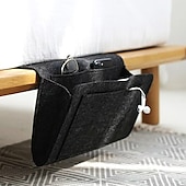 billige Lagring og oppbevaring-filt nattbords oppbevaringspose pose seng skrivebordsveske sofa tv fjernkontroll hengende caddie sofa oppbevaring arrangør sengeholder lommer