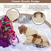 cheap Hoodies-Dog Cat Hoodie Fashion Casual Winter Warm Breathable Soft Washable Comfortable Christmas Halloween Christmas Outdoor Casual Daily Dog Clothing for Bichon Frise Pomeranian Baby Pet Papillon Small