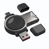 billiga Trådlösa laddare-2 i 1 trådlös laddare för samsung galaxy watch 5 pro 4 3 aktiv 2 1 klassisk snabbladdningskabel dockningsstation usb typ c bärbar laddare