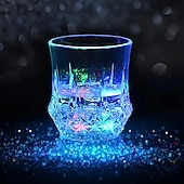 economico Novità-2/5/10 pezzi tazze illuminate bagliore nel buio forniture per feste colorate led incandescente tazza di birra per la festa di compleanno di natale in discoteca