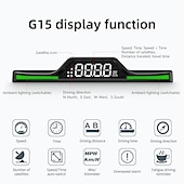 economico Visori a sovrimpressione-nuovo tachimetro digitale a led universale gps/beidou car hud head up display allarme di velocità eccessiva commutazione senza luci di respirazione
