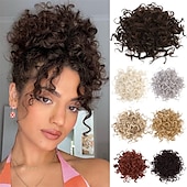 abordables Coletas-Correa Coletas Mujer / Suave / Clásico Pelo sintético Pedazo de cabello La extensión del pelo Rizado Media Fiesta / Noche / Ropa Cotidiana / Vacaciones