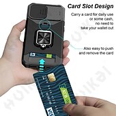 levne Pouzdra pro iPhone-telefon Carcasă Pro iPhone 15 Pro Max Plus iPhone 14 13 12 11 Pro Max Mini SE X XR XS Max 8 7 Plus Zadní kryt Držák na prsteny Slot pro kartu Nárazuvzdorné TPU PC