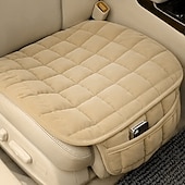 abordables Fundas de asiento para coche-1 pieza de cojín de asiento de coche, fundas de asiento de coche con parte inferior de goma antideslizante con bolsillos de almacenamiento, cojín de asiento de conductor de espuma viscoelástica