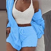 economico Pigiami Kigurumi-Per adulto Tinta unica Pigiami e camicie da notte Pigiama a pagliaccetto Pigiama Kigurumi Casuale / sportivo Per Per donna cartone animato