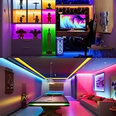 economico Strisce LED-5 v usb rgb cob ha condotto la striscia luminosa 1-3 metri cambia colore striscia di luce tv retroilluminazione ir24 controller chiave fondo mobile flessibile per camera da letto cucina casa