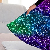 cheap 3D Unicorn Dress-Girls' 3D Rainbow Unicorn Dress Long Sleeve 3D Print Fall Winter Vacation Sports &amp; Outdoor Daily Cute Casual Beautiful Kids 3-12 Years Casual Dress A Line Dress Above Knee Regular Fit