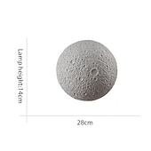 Недорогие наружные настенные светильники-Современные минималистичные лунные светодиодные фонари для крыльца, белые круглые настенные фонари для наружной стены, антикоррозийные наружные бра для крыльца, патио, гаража, 110-240 В