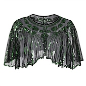 economico Sciarpe &amp; Wrap-Retrò Vintage Anni Ruggenti Anni 1920 Abiti Fascia Flapper Set di accessori Il grande Gatsby Invitato al matrimonio Paillettes Paillettes Per donna Halloween Carnevale Mascherata Carnevale Festa