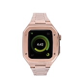 preiswerte Apple Watch-Armbänder-Gliederarmband Kompatibel mit Apple Watch Armband 40mm 41mm 44mm 45 mm mit Fall Herren Schmetterlingsschnalle Edelstahl Ersatzarmband für iwatch Series 9 8 7 6 5 4 SE