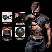 baratos Massajadores de Corpo-fique em forma em qualquer lugar com o cinto de fitness de treinamento ems portátil e pulso de braço de massagem