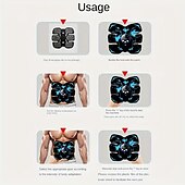 cheap Body Massager-1/3pcs EMS Muscle Stimulator Massager Hip Trainer Toner Fitness Abdominal Trainer Buttocks Training Home Gym Body Training EMS Trainers