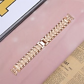 cheap Samsung Watch Bands-Watch Band for Samsung Galaxy Watch 7/6/5/4 40/44mm, Galaxy Watch 5 Pro 45mm, Galaxy Watch 4/6 Classic 42/46/43/47mm, Watch 3, Active 2, Gear S2 Stainless Steel Replacement  Strap Bling Diamond