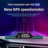 economico Visori a sovrimpressione-nuovo tachimetro digitale a led universale gps/beidou car hud head up display allarme di velocità eccessiva commutazione senza luci di respirazione