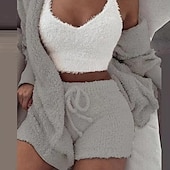economico Pigiami Kigurumi-Per adulto Tinta unica Pigiami e camicie da notte Pigiama a pagliaccetto Pigiama Kigurumi Casuale / sportivo Per Per donna cartone animato