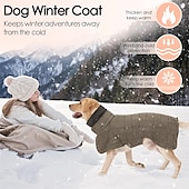 cheap Coats-Dog Cat Coat Jacket Vest Fashion British Winter Waterproof Warm Breathable Soft Washable Christmas Halloween Outdoor Casual Daily Dog Clothing for Bichon Frise Pomeranian Baby Pet Papillon Small