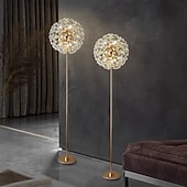cheap LED Floor Lamp-Modern Floor Lamp Indoor Elegant Floor Lamp Modern Living Room Bedroom Crystal Standing Lamp Creative Personality Floor Lamp Tall Lamp for Bedroom 110-240V