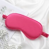 baratos Desgaste em casa-máscara de olhos de cetim luxuosa com tira elástica para dormir, cobertura para dormir nos olhos, bloqueia a luz e reduz os olhos inchados