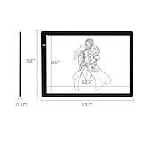 voordelige Computers &amp; tablets-a4 8,5 inch led tekentafel lichtbak tracer veelkleurige versie grafisch tekenblok schilderspeelgoed voor kinderen