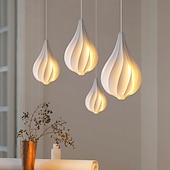 economico Luci a sospensione-lampada a sospensione a forma di bocciolo danese paralume in acrilico lampada a sospensione lunghezza 20*35 cm/25*42 cm altezza pendente a led può essere utilizzato per cucina isola camera da letto