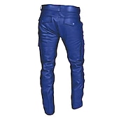 abordables Bas-Punk &amp; Gothique Médiéval Steampunk Pantalon Pantalon de moto à jambe droite Cavaliers Motards Déguisement Homme Décontracté Quotidien Adulte Pantalon