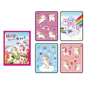 abordables Fournitures d&#039;art et de peinture-1 pièces livre magique dessin à l&#039;eau jouets montessori livre de coloriage réutilisable livre de dessin à l&#039;eau magique jouets éducatifs précoces sensoriels