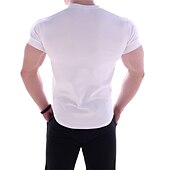 economico T-shirt e canotte attive da uomo-Per uomo maglietta Maglia da palestra Maglia da allenamento Camicie da allenamento Girocollo Manica corta Addestramento Sportivo Fitness Casual / quotidiano Palestra Asciugatura rapida Traspirazione